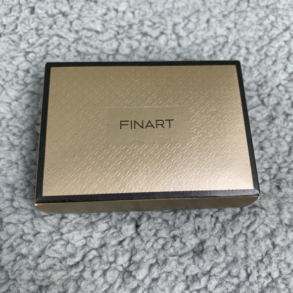 Finart Crystal Flower Necklace & Stud Earring Set NIB - Silver Tone - Picture 11 of 11